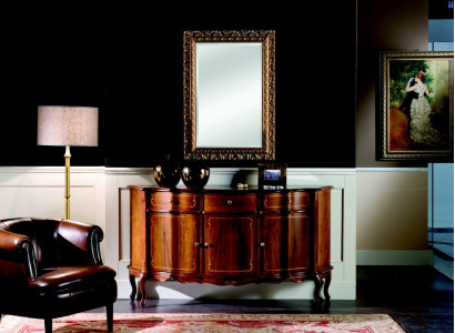 Schicke Holz Luxus Italienische Möbel 2tlg Set Möbel Stil Barock Kommode