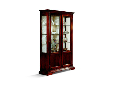 Schicker Designer Italienische Luxus Holz Möbel Barock Stil Schrank Vitrine Wohnzimmer
