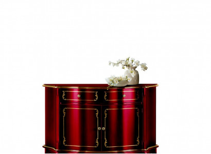 Luxus Italienische Holz Möbel Kommode Rot Buffet Schrank Wohnzimmer