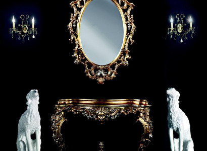 Moderner Großer Luxus Spiegel Wandspiegel Echt Holz Rahmen Hängespiegel Luxus Möbel