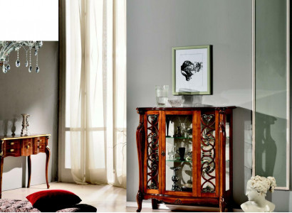 Design Möbel Holz Luxus Klassischer Stil Barock Vitrine Italienische Möbel Anrichte