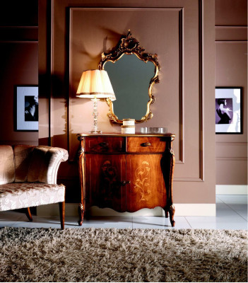 Luxus Italienische Möbel Design Kommode Schrank Braun Holz Möbel Stil