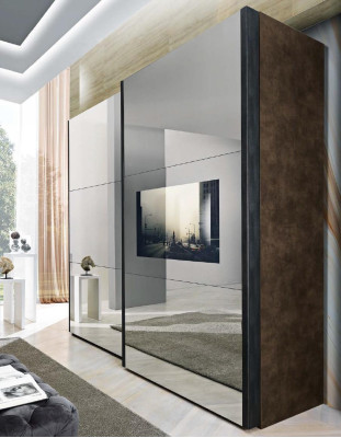 Schrank Kleiderschrank Schwebetüren Schränke Italienische Möbel Schlafzimmer Neu