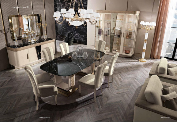 Esstisch Luxus Tisch Massiv Möbel Holz aus Italien Esszimmer Tische Einrichtung