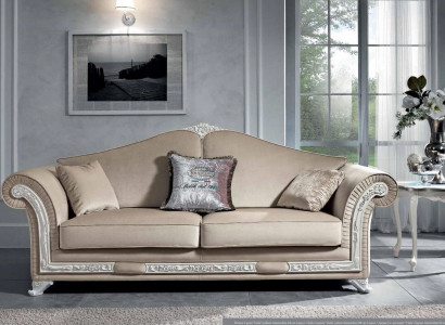 Sofa 3 Sitzer Wohnzimmer Möbel Dreisitzer Sofas Italienische Luxus Möbel Stoff