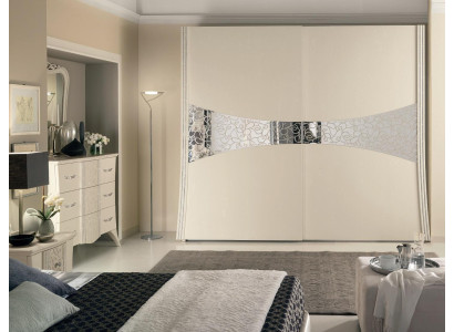 Kleiderschrank Mit Schwebetüren Schlafzimmer Holz Schrank Schränke Neu Spiegel