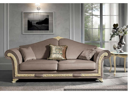 Sofa 3 Sitzer Luxus Möbel Wohnzimmer Dreisitzer Klassischer Design Italienisch