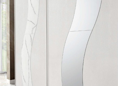 Kleiderschrank mit Schwebetüren Schlafzimmer Schrank Schränke Holz Design Modern