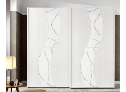 Schränke Kleiderschrank mit Schwebetüren Schlafzimmer Schrank Holz Design Modern