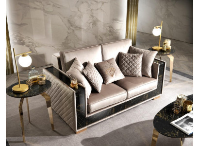 Zweisitzer Sofa 2 Sitzer Big XL Couch Sofas Couchen Wohnzimmer Design Neu