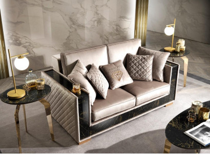 Zweisitzer Sofa 2 Sitzer Big XL Couch Sofas Couchen Wohnzimmer Design Neu