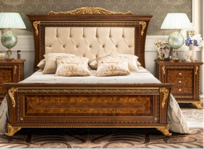 Doppelbett Massivholz Schlafzimmer Betten Design Bett MobilPiu Luxury