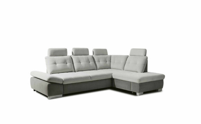 Ecksofa L Form Sofa Wohnlandschaft Garnitur Stoff Sofas Bettunktion Schlaf Couch