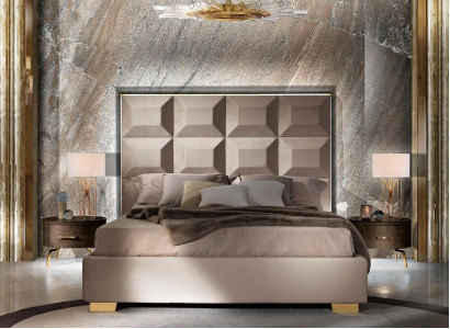 Bett Luxus Betten Bettrahmen Holz Schlafzimmer Doppel Ehe Italienische Möbel Neu