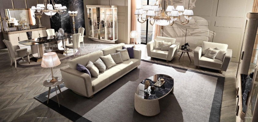 Sessel Luxus Design Italienische Möbel Stühle Design Textil Wohnzimmer Sofa Neu