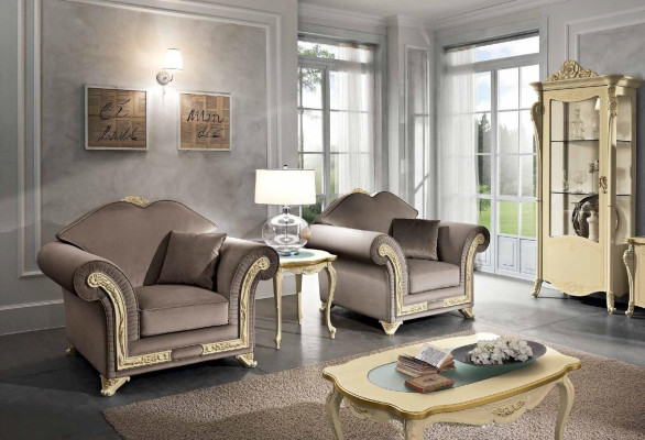 Sessel 1 Sitzer Wohnzimmer Relax Design Möbel Italienische Einrichtung Italien