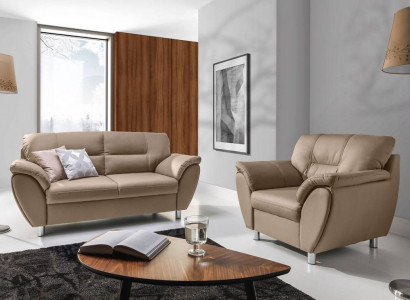 Garnitur Sofagarnitur 2+1 Sitzer Couche Sofa Couchen Polster Stoff Sofas