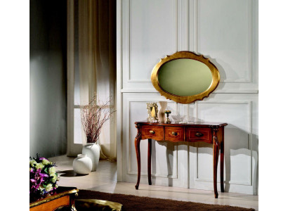 Möbel Stil Barock Konsolentisch Spiegel Holz Italienische Tische Gruppe