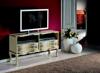 Schickes Weisser rtv Schrank sideboard lowboard tv schränke italienische stil möbel neu