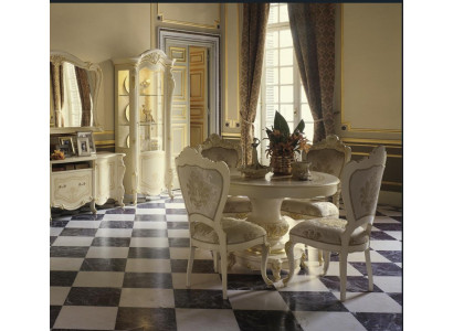 Luxus Rund Tisch Massiv Holz Italien Esszimmer Tische Runde Möbel Esstisch Neu