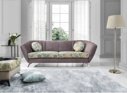 Design 3 Sitzer Relax Club Sofas Lounge Sofa Textil Polster Couch Stoff Couchen