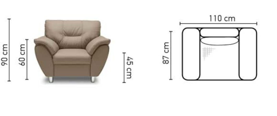 Design Relax Club Sessel Lounge Sofa Stuhl Fernseh Polster Couch Stoff 1 Sitzer