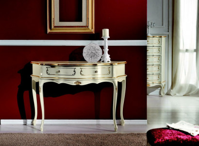 Design Möbel Stil Barock Luxus Konsolentisch Weiß Holz Italienische Tisch Tische