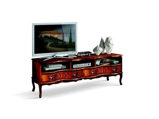 Italienische Holz Möbel Sideboard tv Lowboard Lang rtv Schrank Luxus Wohnzimmer Neu