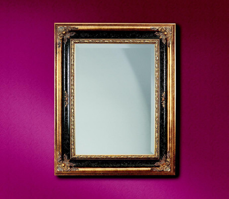 Klassischer Designer Spiegel Wandspiegel Barock Rokoko 96x133cm Holz Rahmen Neu