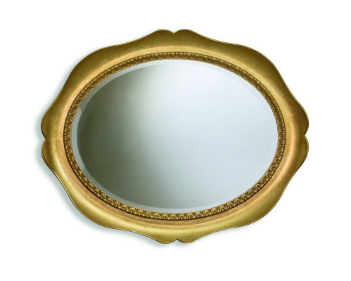 Klassischer Wandspiegel Holzrahmen Spiegel Möbel Barock 100*80 Glas Rahmen Wand