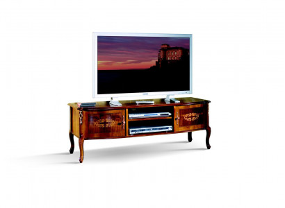 Tv Lowboard RTV Schrank Tisch Wohnzimmer Holz Möbel Barock Stil