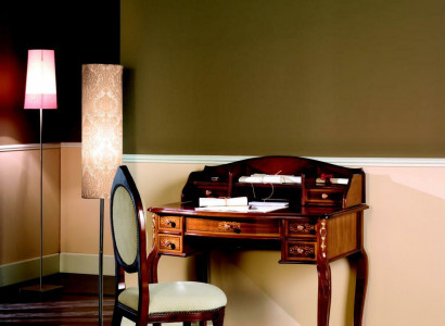 Möbel Sekretär Antik Barock Stil Luxus Tisch Büro Kommode Holz