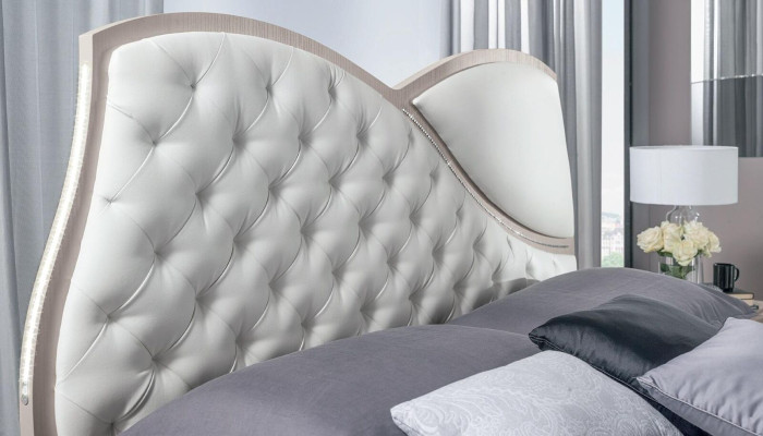 Bett Bettgestellee Bettrahmen Betten Doppel Luxus Doppelbett Weiß Modern Design