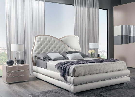 Bett Bettgestellee Bettrahmen Betten Doppel Luxus Doppelbett Weiß Modern Design