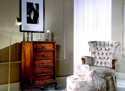 Design Möbel Stil Barock Kommode Schrank Braun Holz Italienische Möbel Neu