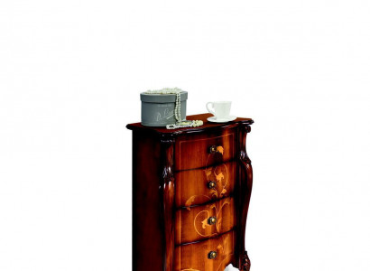 Stil Barock Italienische Möbel Design Kommode Schrank Braun Luxus Holzrock Neu