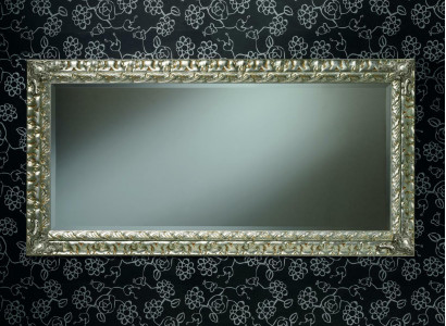 Klassischer Wandspiegel Holzrahmen Spiegel Möbel 182x92 Glas Rahmen Wand Holz Neu