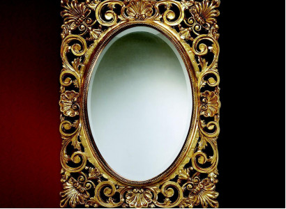 Spiegel Holzrahmen Wandspiegel klassischer Design Barock Rokoko Holz Rahmen xxl