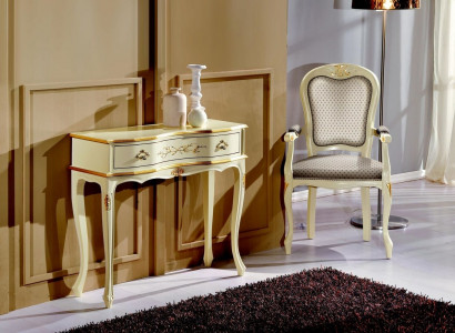 Schicke Designer Luxus Barock Sessel Italienische Holz Stuhl Wohnzimmer Möbel