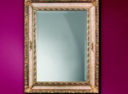 Klassischer Wandspiegel Holzrahmen Spiegel Möbel 94x184 Design Barock Rokoko Neu