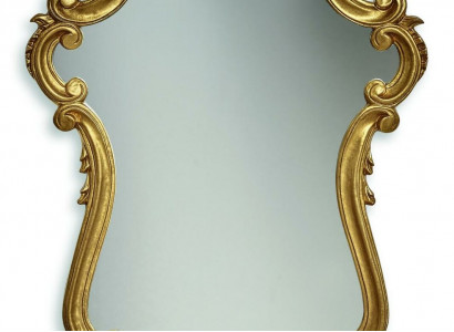 Designer Spiegel Anrichte Barock Spiegel Wohn Zimmer Regal Luxus Spiegel Gold