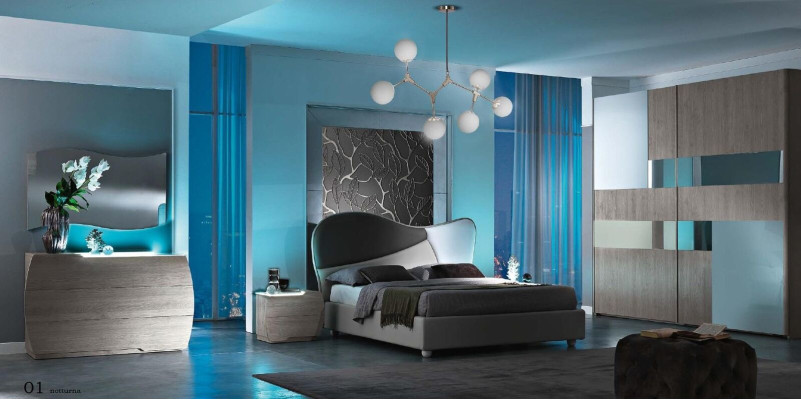 Kommode mit Spiegel Garnitur Kommoden Holz Gruppe Schlafzimmer Modern Set Neu