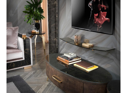 Modern Wohn Wand Wohnzimmer Wandregal Sideboard RTV Regal Wände Schrank 2tlg.