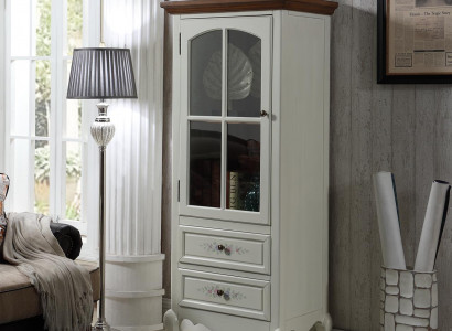 Anrichte Glas Schrank Kommode Hoch schränke echte holz möbel kommoden vitrine