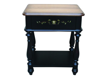 Designer Nacht Tisch Konsole Luxus Nachttische Beistell Leder Konsolen Holz Neu