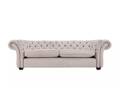 Englische Sitz Polster Couch - Textil Sofa Schlaf Sofas Couchen Neu