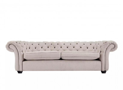Englische Sitz Polster Couch - Textil Sofa Schlaf Sofas Couchen Neu