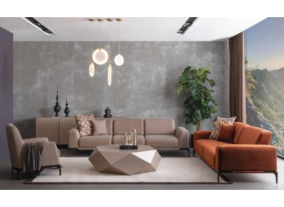 Italienische Stil Möbel Einrichtung Sofagarnitur 431 Sitz Anrichte Tisch 6tlg