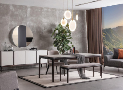 Esstisch Gruppe 4x Stühle Essgarnitur Essgruppen Stuhl Set Tisch 5tlg.