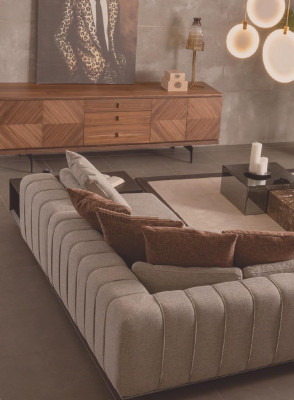 Wohnlandschaft Sofa Ecksofa Design Möbel Couch L-Form Neu Stil Modern